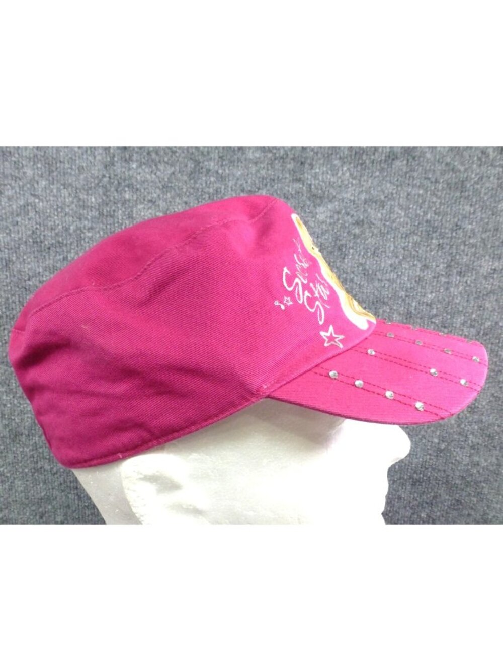 Disney Hannah Montana Pink‎ Secret Star Rhinestone Cap For Girls - Picture 2 of 10
